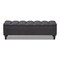 Baxton Studio Brette Charcoal Upholstered Brown Wood Storage Bench Ottoman 155-9107 - alternate 6